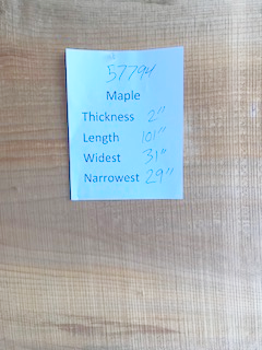 Maple Slab 57794 center Maple Slab 57794 center